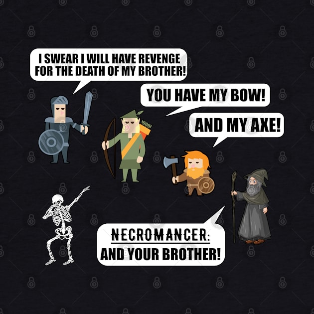 warrior elf dwarf necromancer rpg meme by ZenCloak